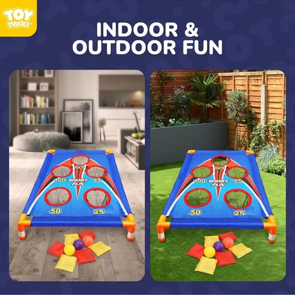 TOY Life Bean Bags Toss Game, Cornhole, Outdoor Toys for Kids - Picture 3 of 4